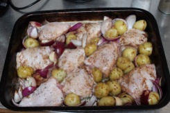chicken and potatoes small